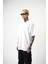 Erkek Revival Baskılı Oversize T-Shirt Beyaz 2