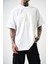 Erkek Revival Baskılı Oversize T-Shirt Beyaz 5