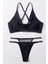 - Kadın Siyah File Detaylı Özel Bikini Takımı 5