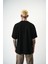 Erkek Revival Baskılı Oversize T-Shirt Siyah 3