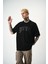 Erkek Revival Baskılı Oversize T-Shirt Siyah 4