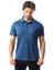 Polo Yaka Omzu Çizgili Armalı Düğmeli T-SHIRT-6275 1