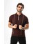Polo Yaka Yarım Fermuarlı Çizgi Desenli Triko T-SHIRT-TY-1311 1