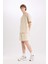 Yeni Sezon Slim Fit Dar Kesim Dar Paça Basic Düz Şort 3