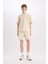Yeni Sezon Slim Fit Dar Kesim Dar Paça Basic Düz Şort 4