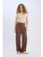 Yeni Sezon Standart Boy Kumaş Palazzo Pantolon Wide Leg Geniş Bol Paça Basic Düz Yüksek Bel 2