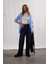 Yeni Sezon Wide Leg Yüksek Bel Standart Boy Kumaş Pantolon 1