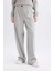 Yeni Sezon Standart Boy Kumaş Palazzo Pantolon Wide Leg Geniş Bol Paça Basic Düz Yüksek Bel 1