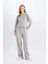Yeni Sezon Standart Boy Kumaş Palazzo Pantolon Wide Leg Geniş Bol Paça Basic Düz Yüksek Bel 5