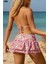 Pembe Çiçek Desenli Etekli 3 Parça Bikini Takımı -Son Görsel Hediyemizdir. 2