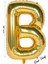 Folyo Balon B Harfi Helyum Balon 36 cm Gold Renk - B Harf Balon - Harf Folyo Balon - 16 Inch 1