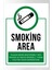 Smokıng Area - Uyarı Tabela Levhası 24X34 cm Polikarbon 1