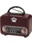 8092 Nostalji Radyo Retro Wireless Bluetooth Hoparlör Usb-Tf Kart Giriş Şarjlı Bataryalı Pilli 1