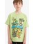Erkek Çocuk Ninja Turtles-Retro Pijama Takımı Kısa Kollu Üst Şort E6965A825HS 4