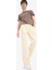 Yeni Sezon Bol Rahat Kesim Wide Leg Yazlık Keten Pantolon 2