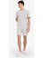 Yeni Sezon %100 Pamuk Relax Fit Twill Cepli Şort 3