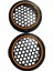 16CM Amber Neon Ledli Hoparlör Kapağı 2