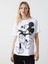 Yeni Sezon Bisiklet Yaka Mickey Mouse Baskili Kadin Tisort - S5GV95Z8 1