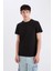 Yeni Sezon %100 Pamuk Slim Fit Dar Kesim Bisiklet Yaka Baskılı Kısa Kollu Tişört 3