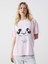Yeni Sezon Bisiklet Yaka Mickey ve Minnie Mouse Baskili Kadin Tisort - S5GV64Z8 1