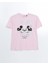 Yeni Sezon Bisiklet Yaka Mickey ve Minnie Mouse Baskili Kadin Tisort - S5GV64Z8 5