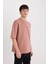 Yeni Sezon Loose Fit Bisiklet Yaka Baskılı Ağır Kumaş Tişört 4