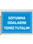Soyunma Odalarını Temiz Tutalım - Uyarı Tabela Levhası 24X34 cm Polikarbon 1