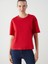 Yeni Sezon Bisiklet Yaka Oversize Kadin Tisort - S5KR16Z8 1