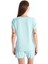Yeni Sezon V Yaka Duz Kisa Kollu Kadin Sortlu Pijama Takimi - S4GH14Z8 5