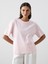 Yeni Sezon Bisiklet Yaka Oversize Kadin Tisort - S5KR16Z8 1