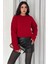 Kadın Triko Bisiklet Yaka Oversize Triko Kazak 110 3