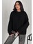 Kadın Triko Bisiklet Yaka Oversize Triko Kazak 110 3