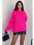 Kadın Triko Bisiklet Yaka Oversize Triko Kazak 110 2