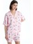 Yeni Sezon Gomlek Yaka Desenli Kadin Sortlu Pijama Takimi - S5CE42Z8 1