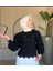 25Y5002 Bluz Fisto Kumaş Taşlı - Afra - 25Y5002 - Siyah - 42 1