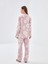 Yeni Sezon Gomlek Yaka Cicekli Kadin Pijama Takim - S53529Z8 4