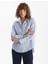 Yeni Sezon Cizgili Oversize Oxford Kadin Gomlek - S5HV54Z8 1