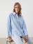 Yeni Sezon Cizgili Oversize Kadin Gomlek - S5I333Z8 1