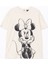 Yeni Sezon Bisiklet Yaka Minnie Mouse Baskili Kadin Tisort - S5GV46Z8 5