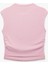 Yeni Sezon Drapeli Dik Yaka Kolsuz Crop Slim Fit Üst 5