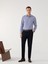Yeni Sezon Slim Fit Uzun Kollu Cizgili Poplin Erkek Gomlek - S51116Z8 2