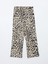 Yeni Sezon Beli Lastikli Leopar Desenli Kadin Pantolon - S5AH04Z8 5