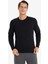 Yeni Sezon Slim Fit Dar Kesim Bisiklet Yaka Uzun Kollu Üst 3