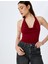 Yeni Sezon Degaje Yaka Kolsuz Slim Fit Bluz 1