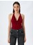 Yeni Sezon Degaje Yaka Kolsuz Slim Fit Bluz 3