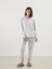 Yeni Sezon Bisiklet Yaka Cizgili Kadin Pijama Takimi - S57019Z8 1