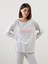 Yeni Sezon Bisiklet Yaka Cizgili Kadin Pijama Takimi - S57019Z8 2