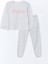 Yeni Sezon Bisiklet Yaka Cizgili Kadin Pijama Takimi - S57019Z8 5