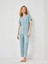 Yeni Sezon Gomlek Yaka Kadin Pijama Takimi - S52990Z8 1