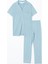 Yeni Sezon Gomlek Yaka Kadin Pijama Takimi - S52990Z8 5